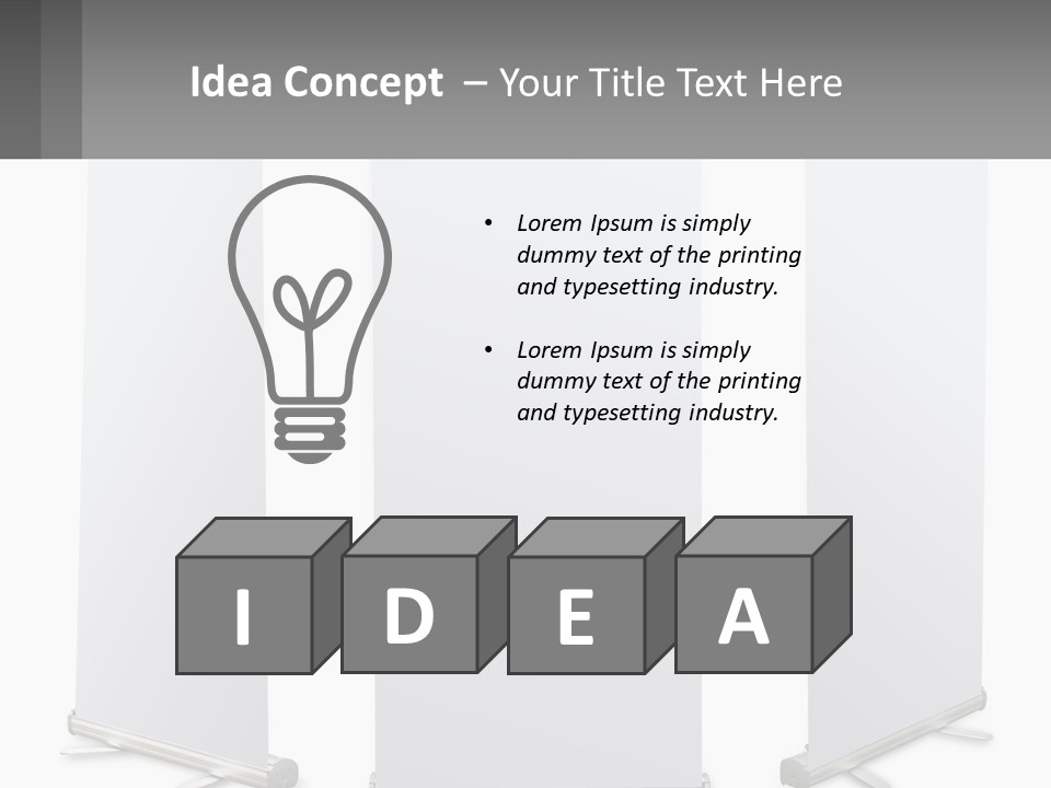 Rollup Surface Roll PowerPoint Template