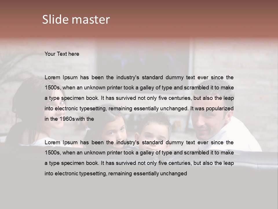 Portrait Technology Leisure PowerPoint Template