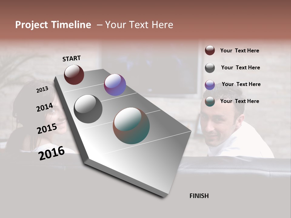 Portrait Technology Leisure PowerPoint Template
