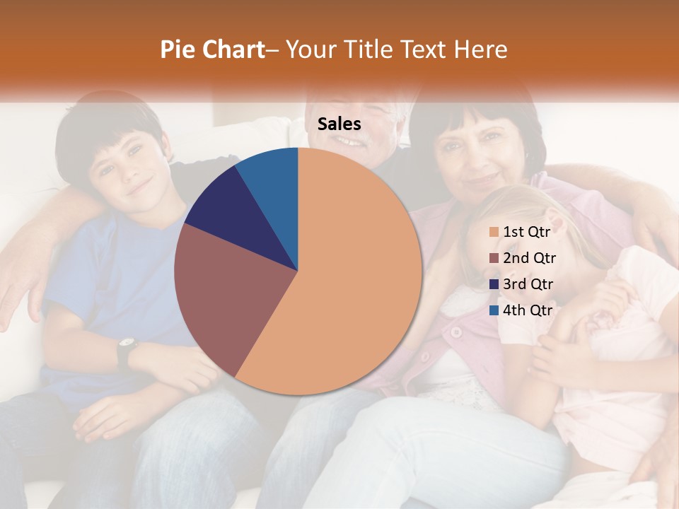 A Family Sitting On A Couch With Their Arms Around Each Other PowerPoint Template