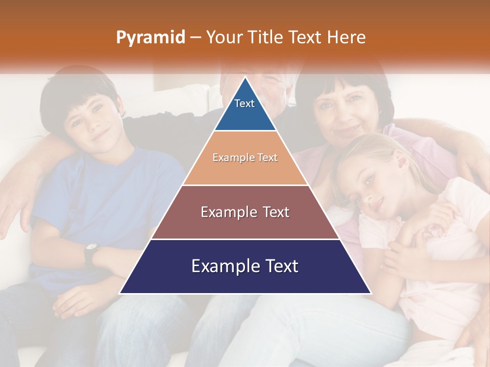 A Family Sitting On A Couch With Their Arms Around Each Other PowerPoint Template