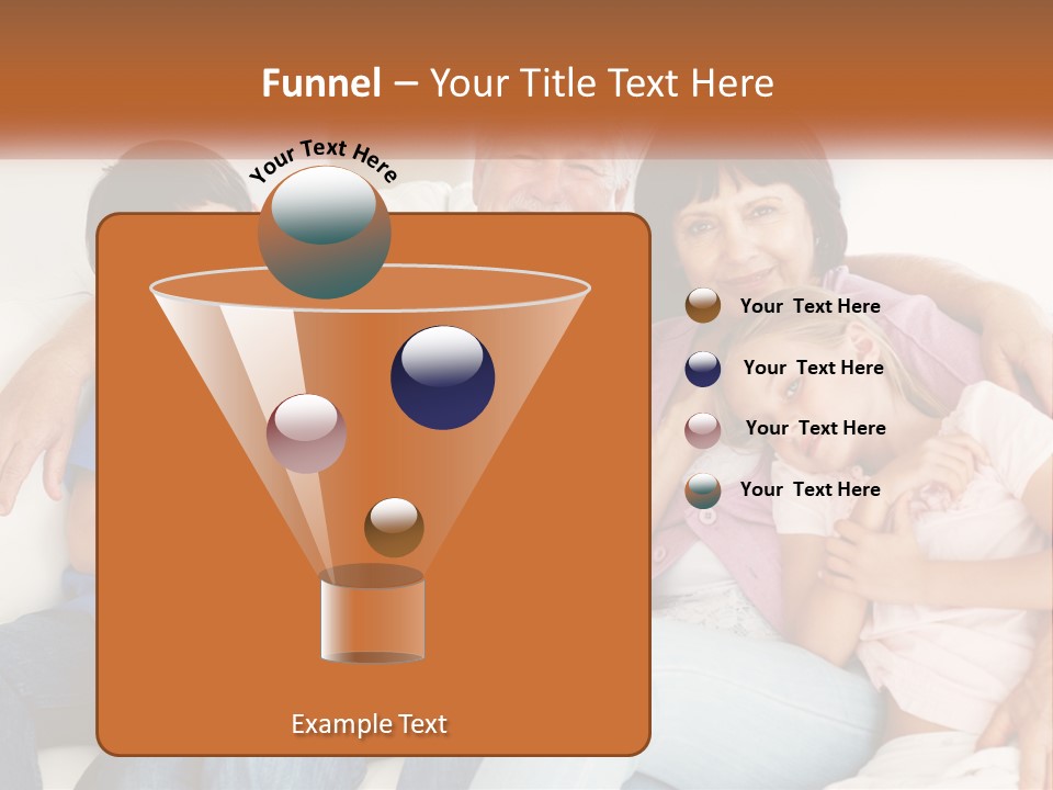 A Family Sitting On A Couch With Their Arms Around Each Other PowerPoint Template