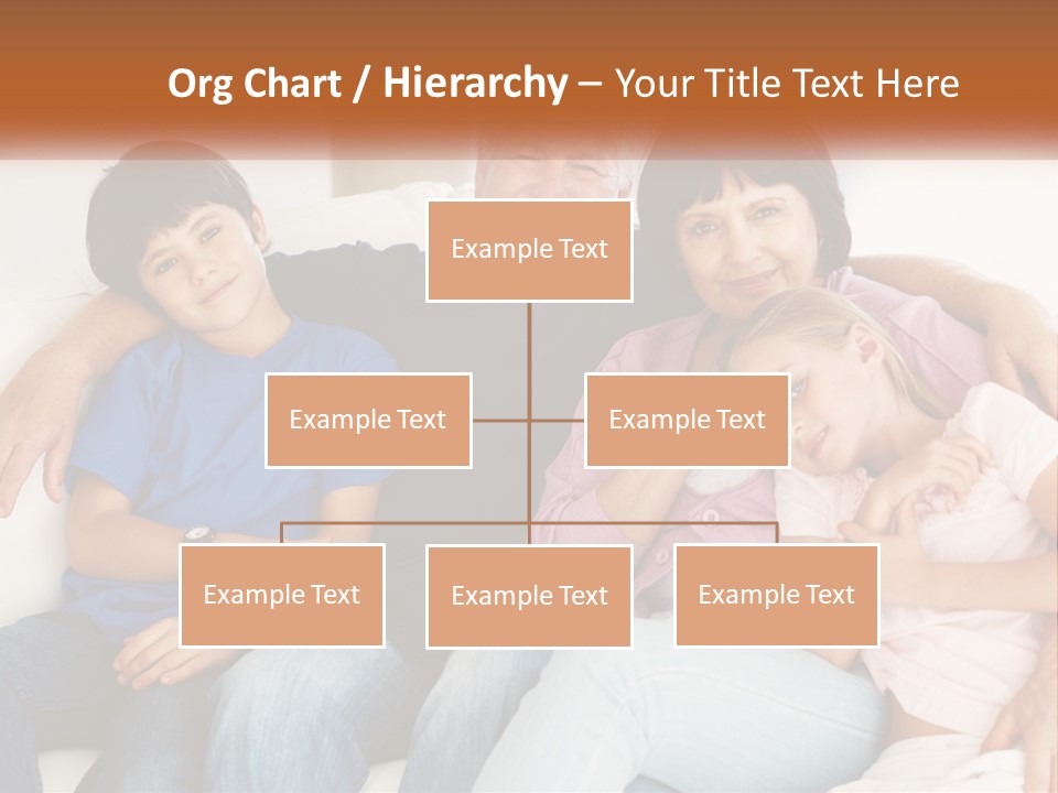 A Family Sitting On A Couch With Their Arms Around Each Other PowerPoint Template