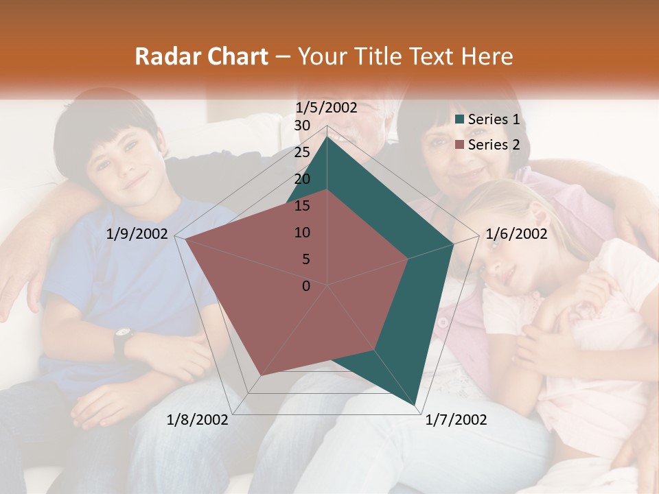 A Family Sitting On A Couch With Their Arms Around Each Other PowerPoint Template