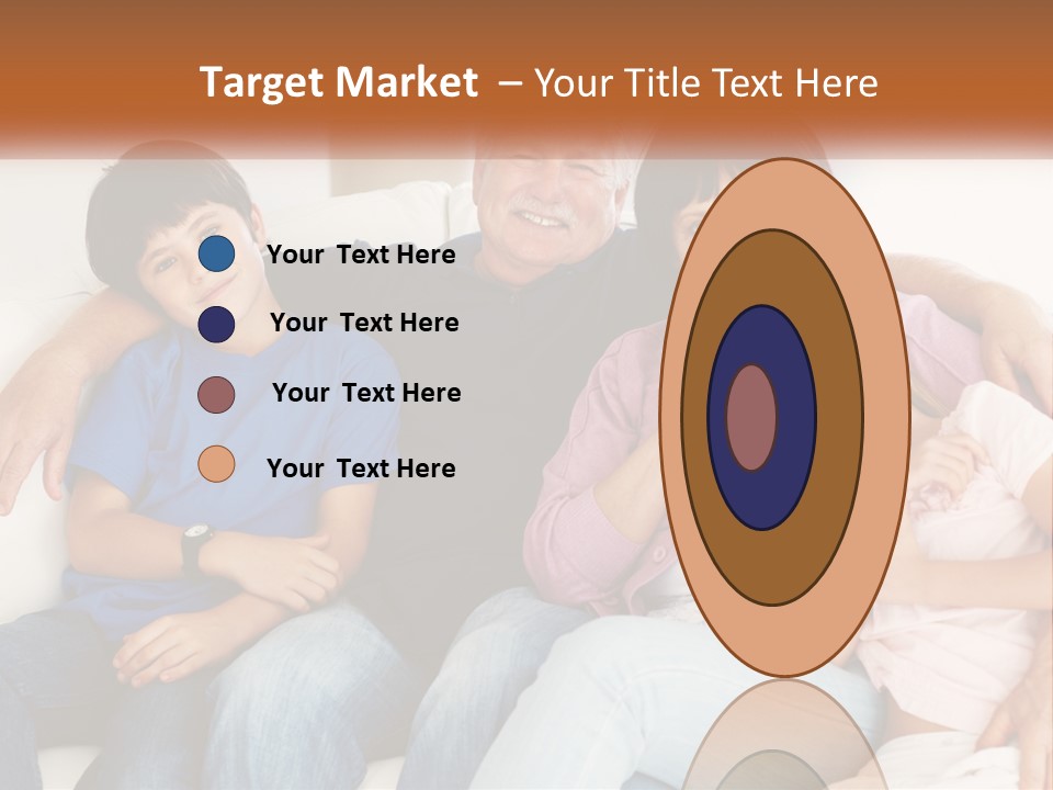 A Family Sitting On A Couch With Their Arms Around Each Other PowerPoint Template