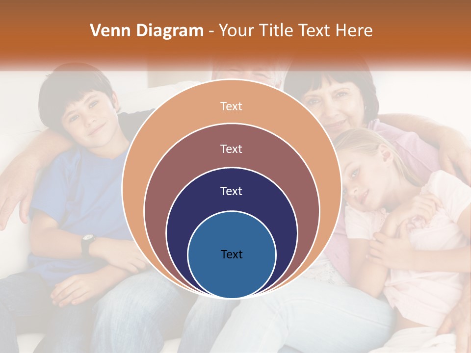 A Family Sitting On A Couch With Their Arms Around Each Other PowerPoint Template