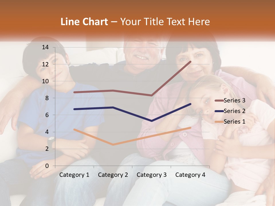 A Family Sitting On A Couch With Their Arms Around Each Other PowerPoint Template