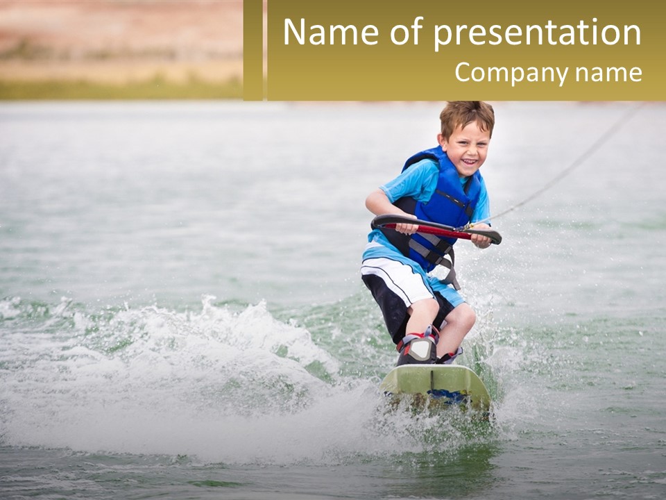 Lake Mead Boy Smile PowerPoint Template