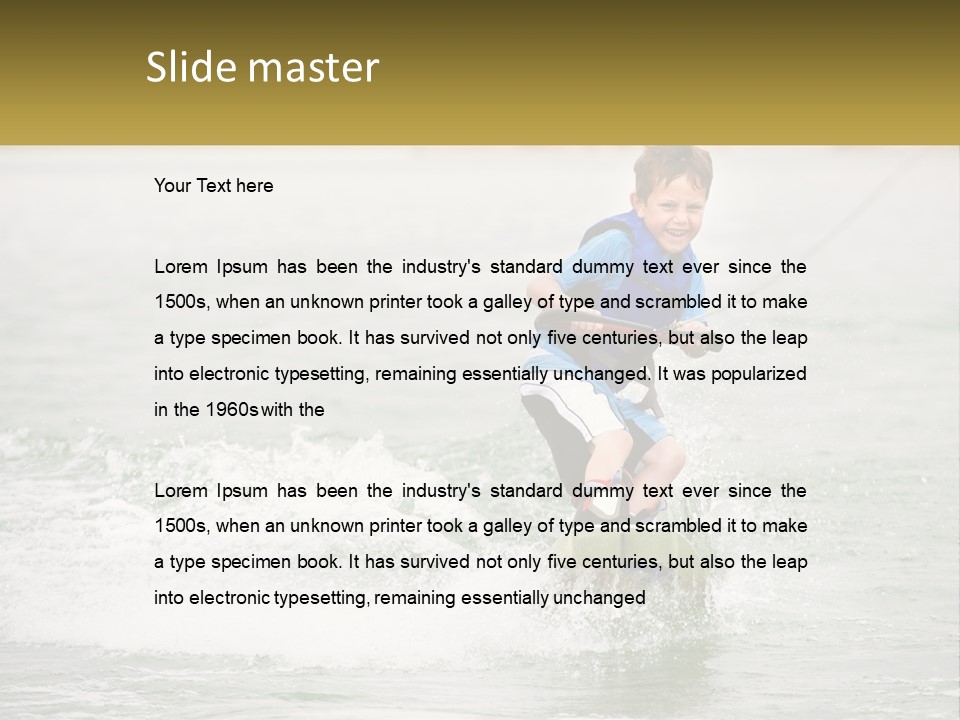 Lake Mead Boy Smile PowerPoint Template
