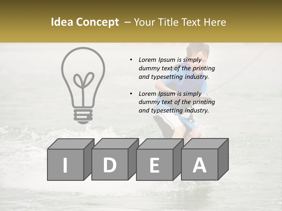 Lake Mead Boy Smile PowerPoint Template