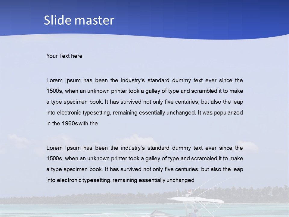 Dry People Boat PowerPoint Template
