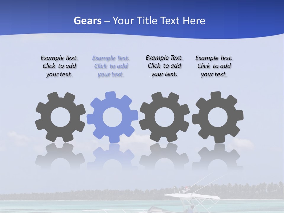 Dry People Boat PowerPoint Template