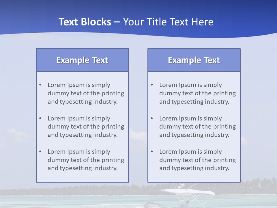 Dry People Boat PowerPoint Template