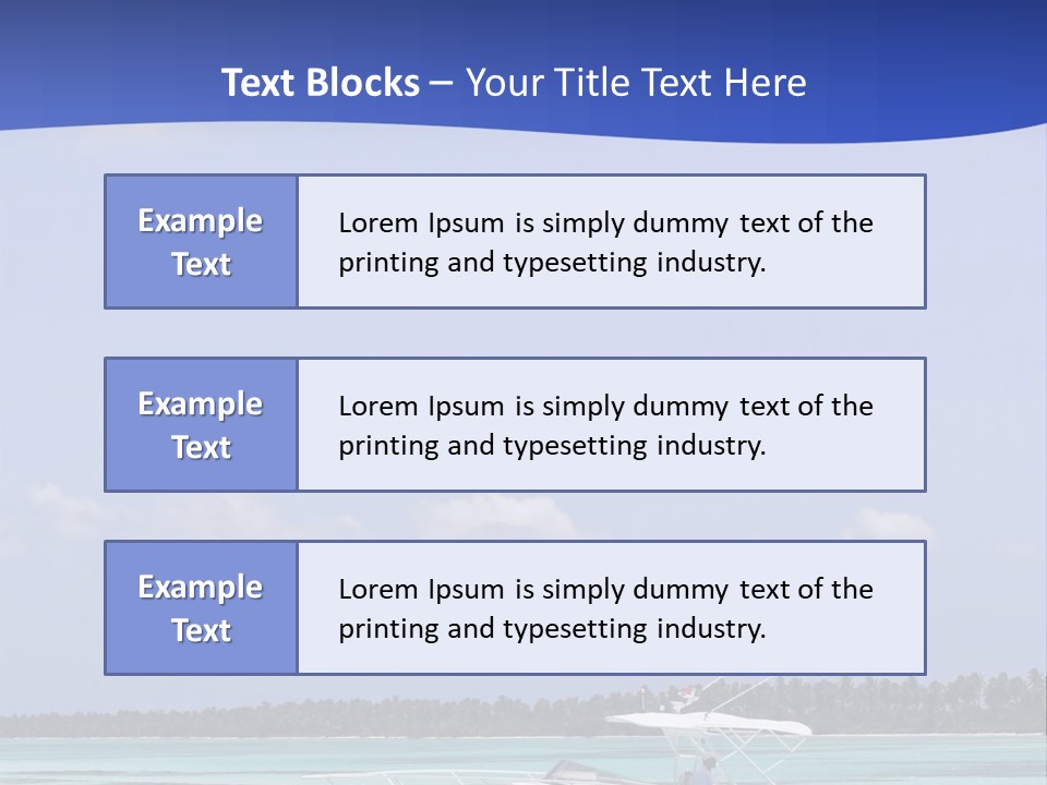 Dry People Boat PowerPoint Template