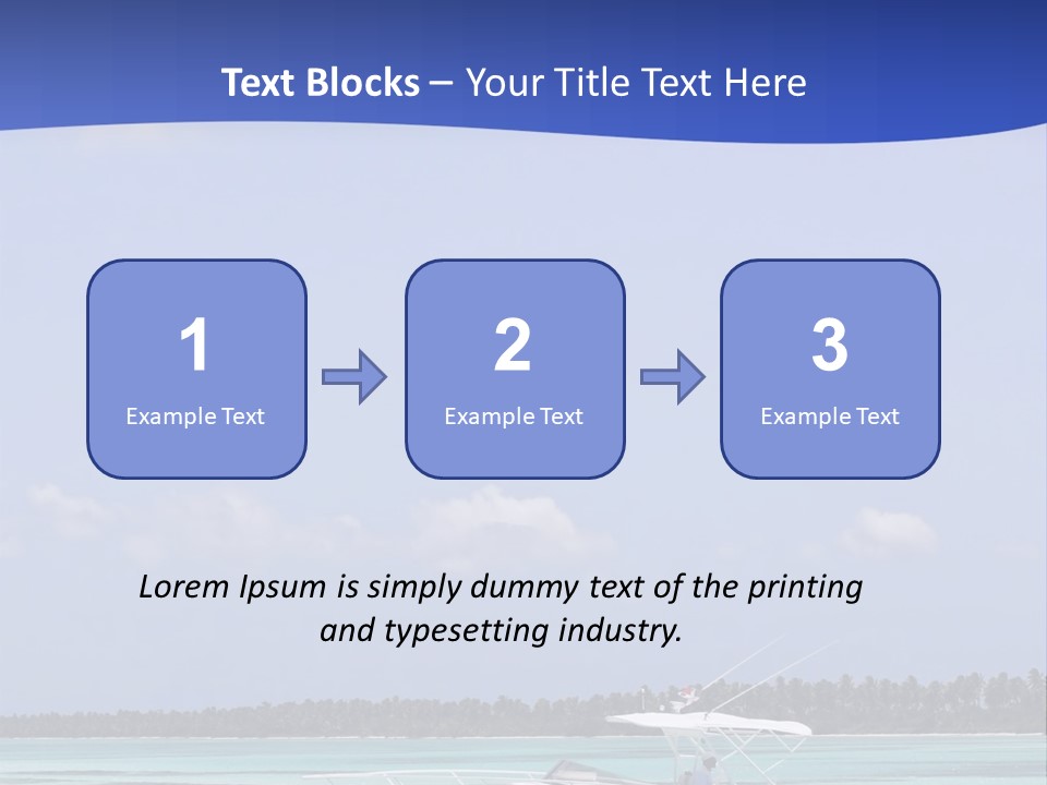 Dry People Boat PowerPoint Template