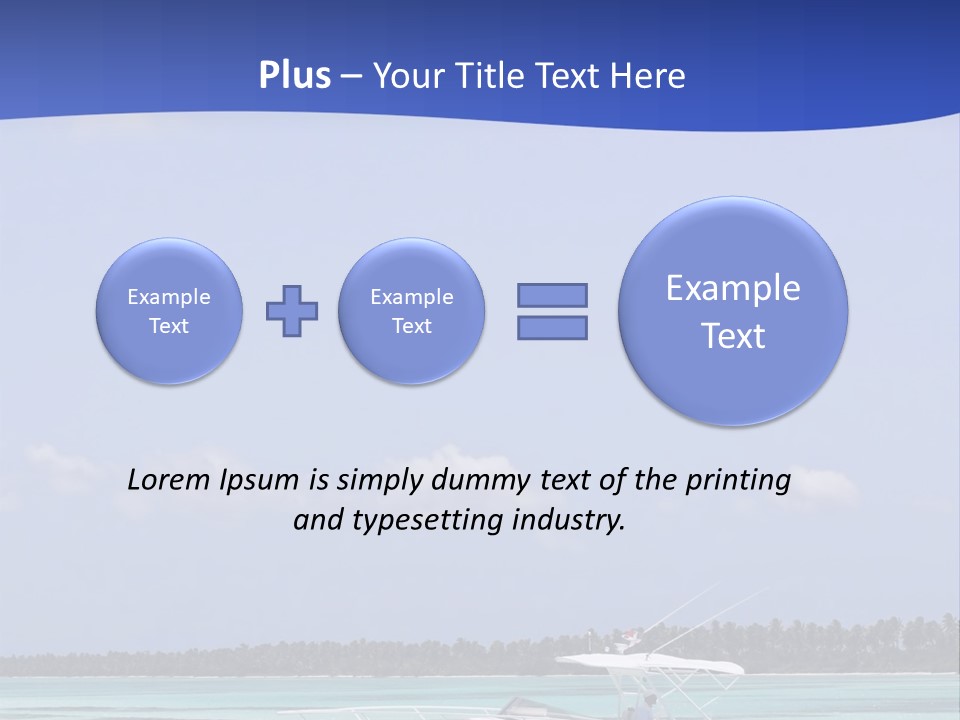 Dry People Boat PowerPoint Template