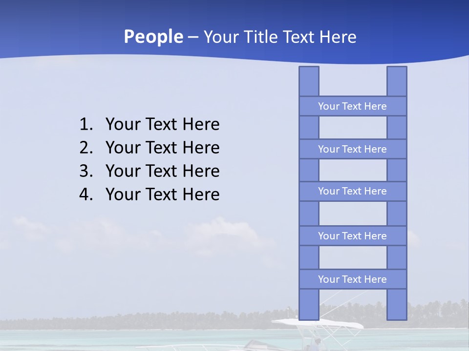 Dry People Boat PowerPoint Template