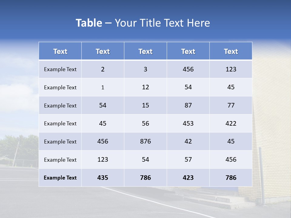 Beige Sky Blue PowerPoint Template