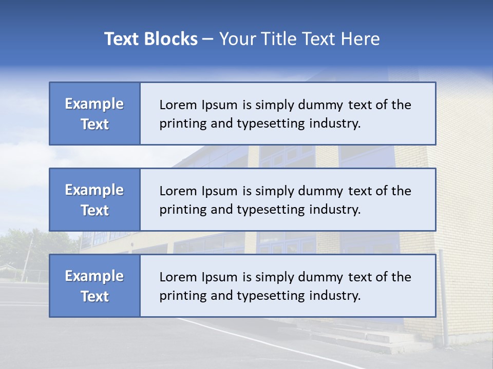 Beige Sky Blue PowerPoint Template