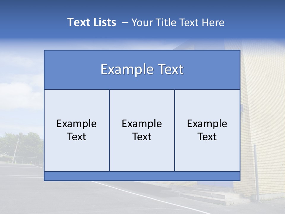 Beige Sky Blue PowerPoint Template
