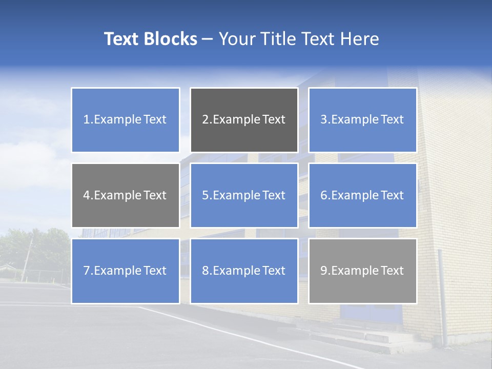 Beige Sky Blue PowerPoint Template