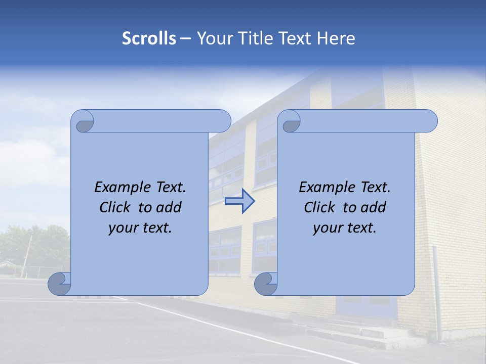 Beige Sky Blue PowerPoint Template