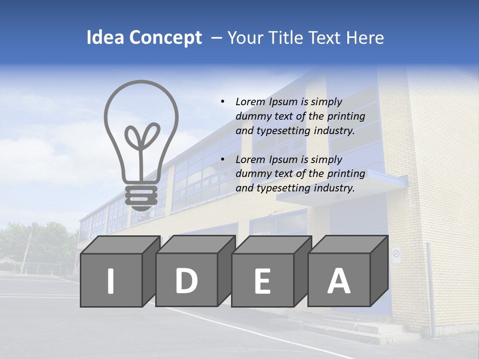 Beige Sky Blue PowerPoint Template