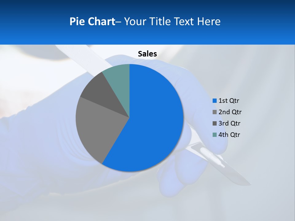A Person In Blue Gloves Holding A Piece Of Plastic PowerPoint Template
