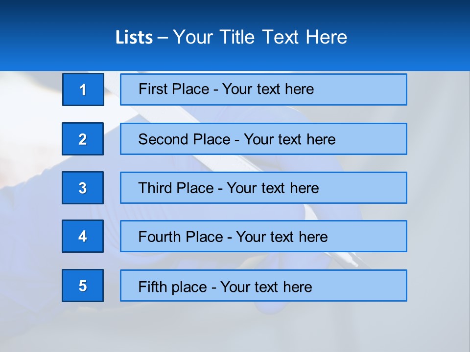 A Person In Blue Gloves Holding A Piece Of Plastic PowerPoint Template