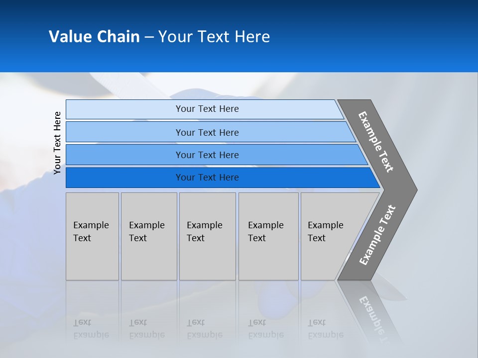 A Person In Blue Gloves Holding A Piece Of Plastic PowerPoint Template
