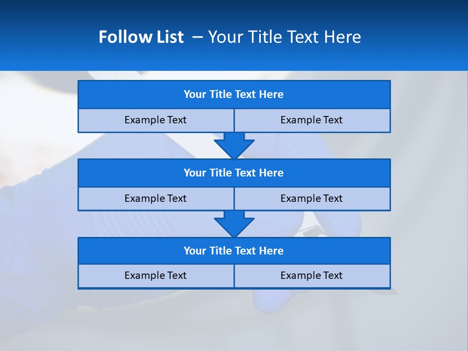 A Person In Blue Gloves Holding A Piece Of Plastic PowerPoint Template
