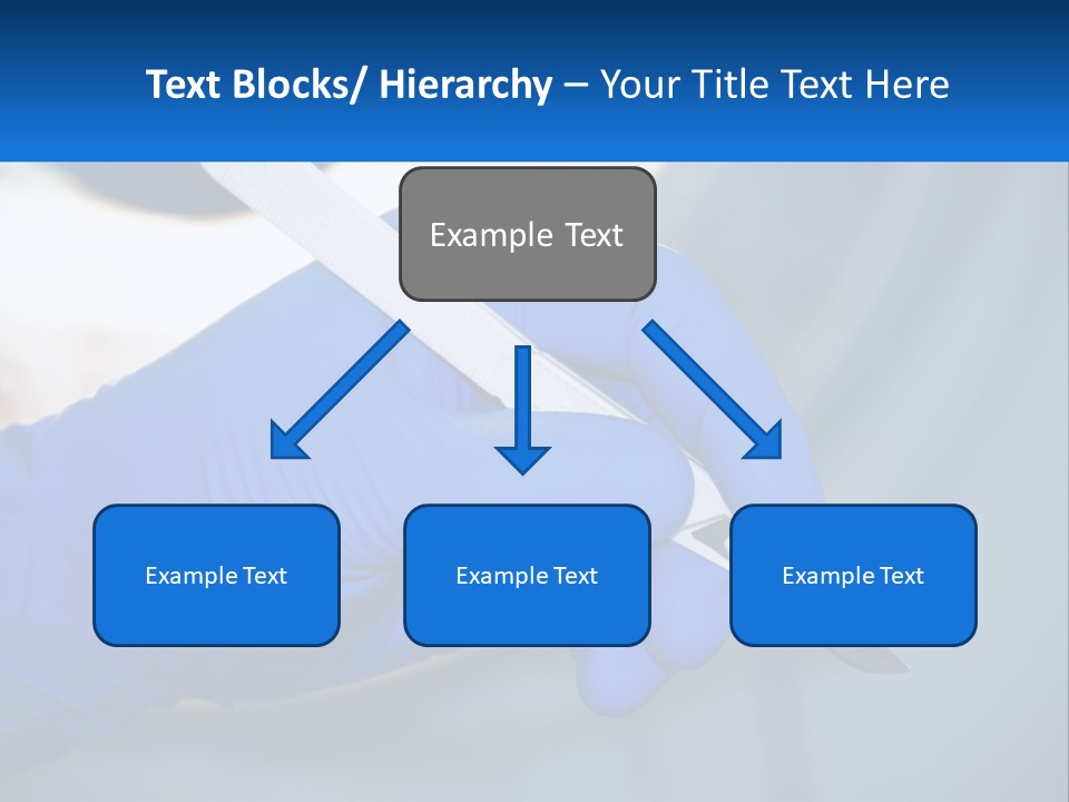 A Person In Blue Gloves Holding A Piece Of Plastic PowerPoint Template
