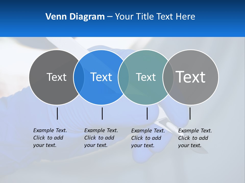 A Person In Blue Gloves Holding A Piece Of Plastic PowerPoint Template