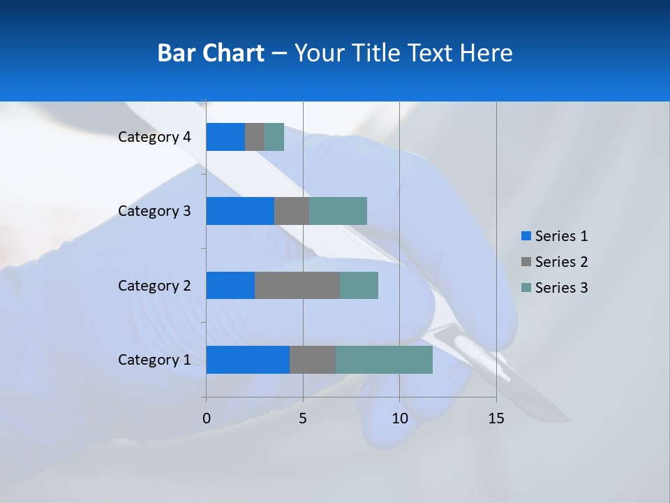A Person In Blue Gloves Holding A Piece Of Plastic PowerPoint Template