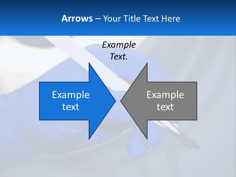 A Person In Blue Gloves Holding A Piece Of Plastic PowerPoint Template