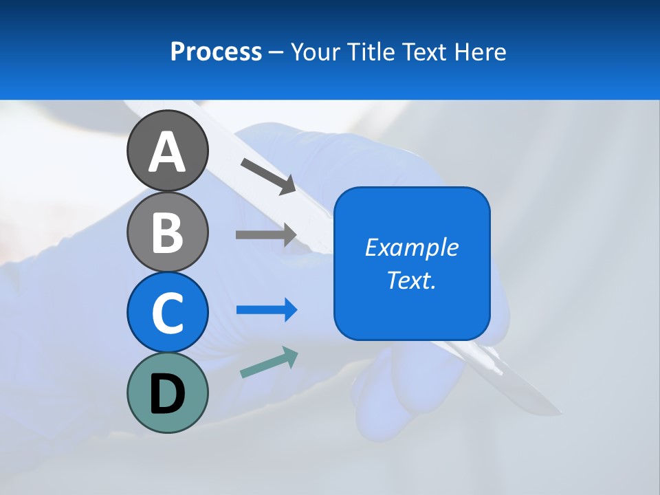A Person In Blue Gloves Holding A Piece Of Plastic PowerPoint Template