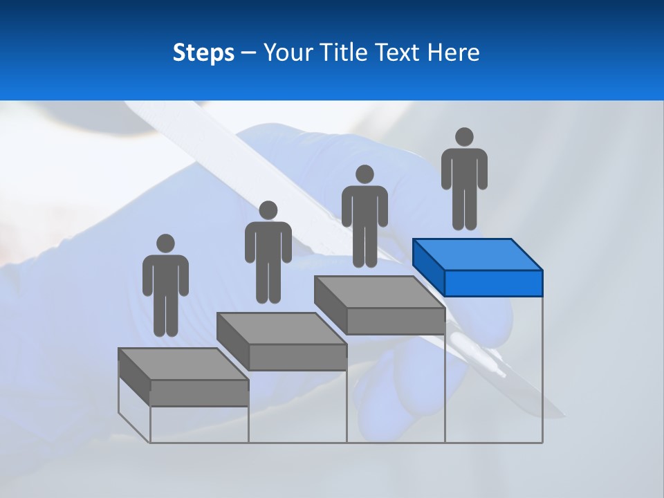 A Person In Blue Gloves Holding A Piece Of Plastic PowerPoint Template