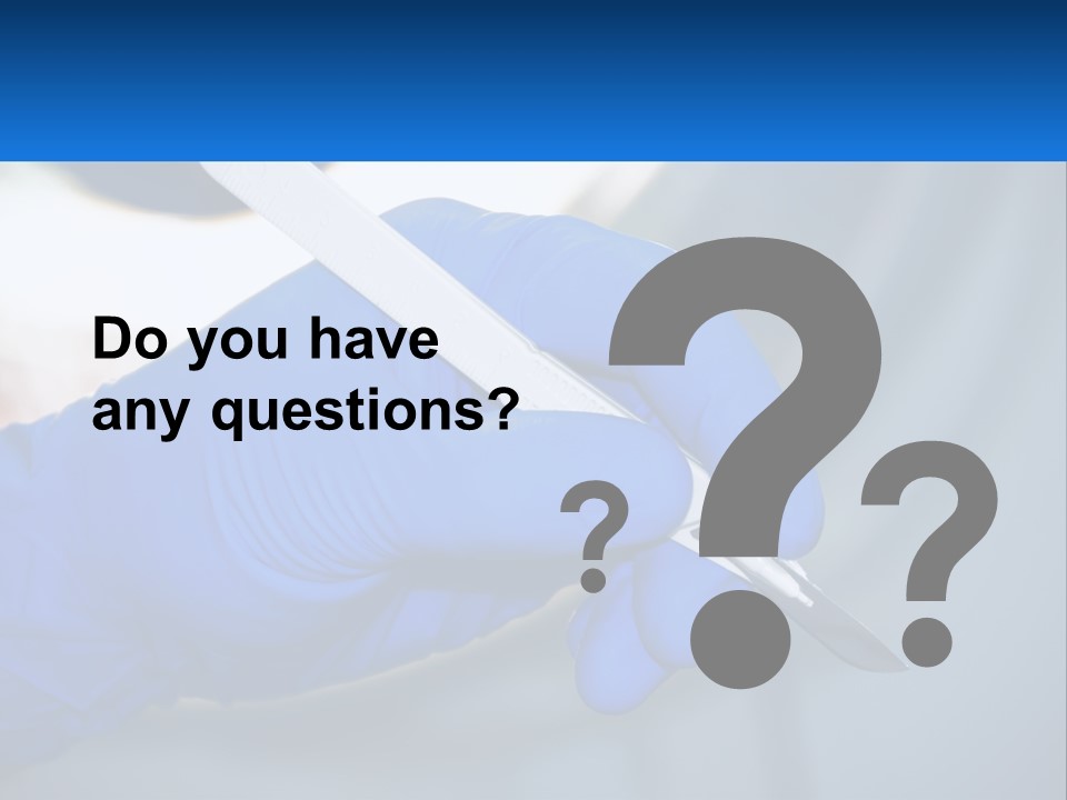 A Person In Blue Gloves Holding A Piece Of Plastic PowerPoint Template