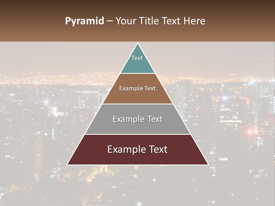 City Life Center Aerial View PowerPoint Template