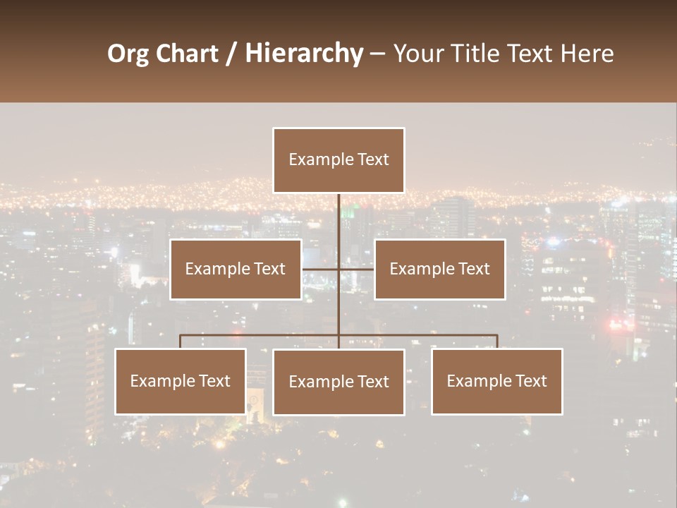 City Life Center Aerial View PowerPoint Template