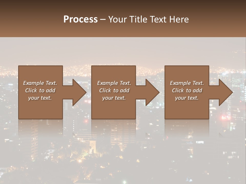 City Life Center Aerial View PowerPoint Template