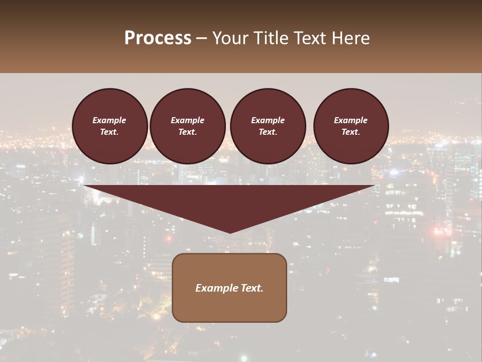 City Life Center Aerial View PowerPoint Template