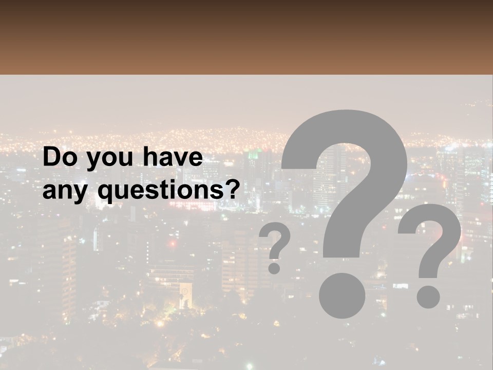 City Life Center Aerial View PowerPoint Template