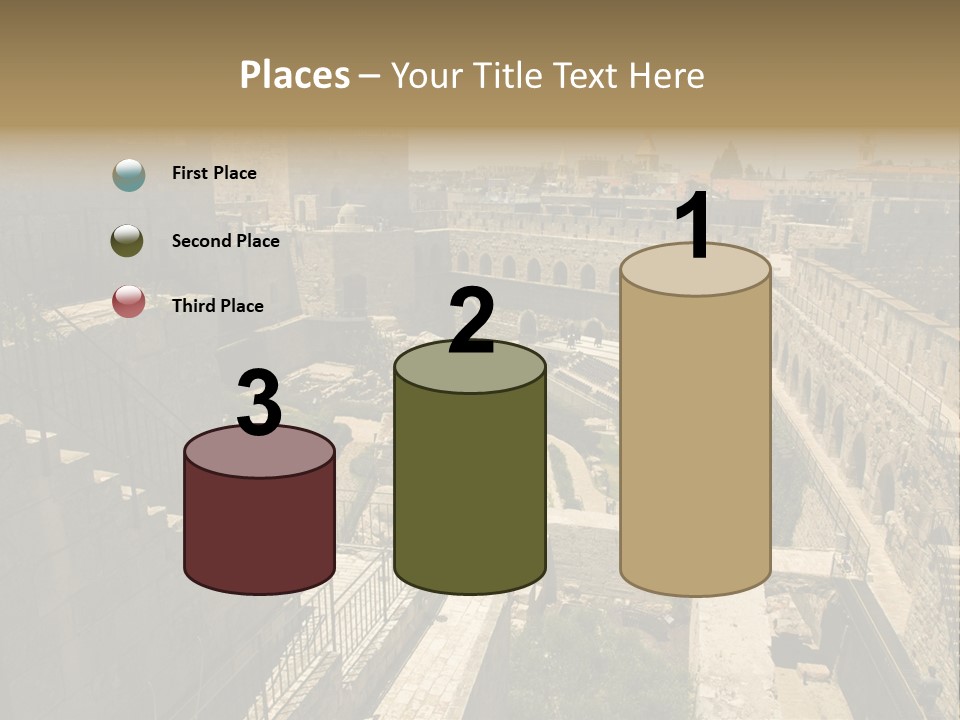Cityscape Wall Jerusalem PowerPoint Template