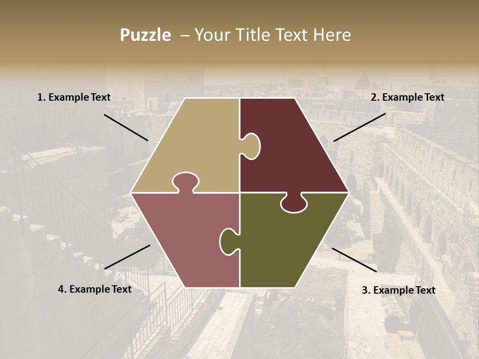 Cityscape Wall Jerusalem PowerPoint Template