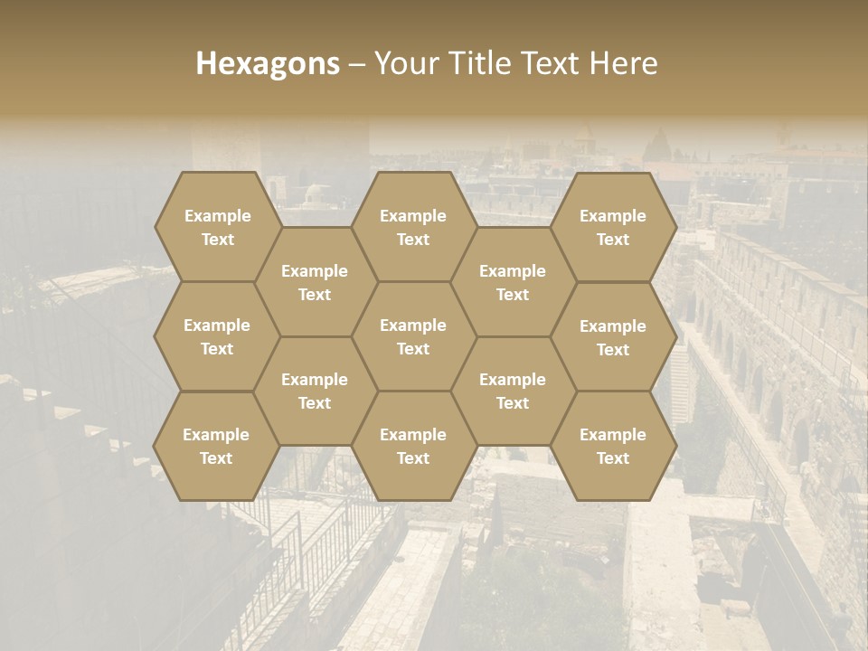 Cityscape Wall Jerusalem PowerPoint Template