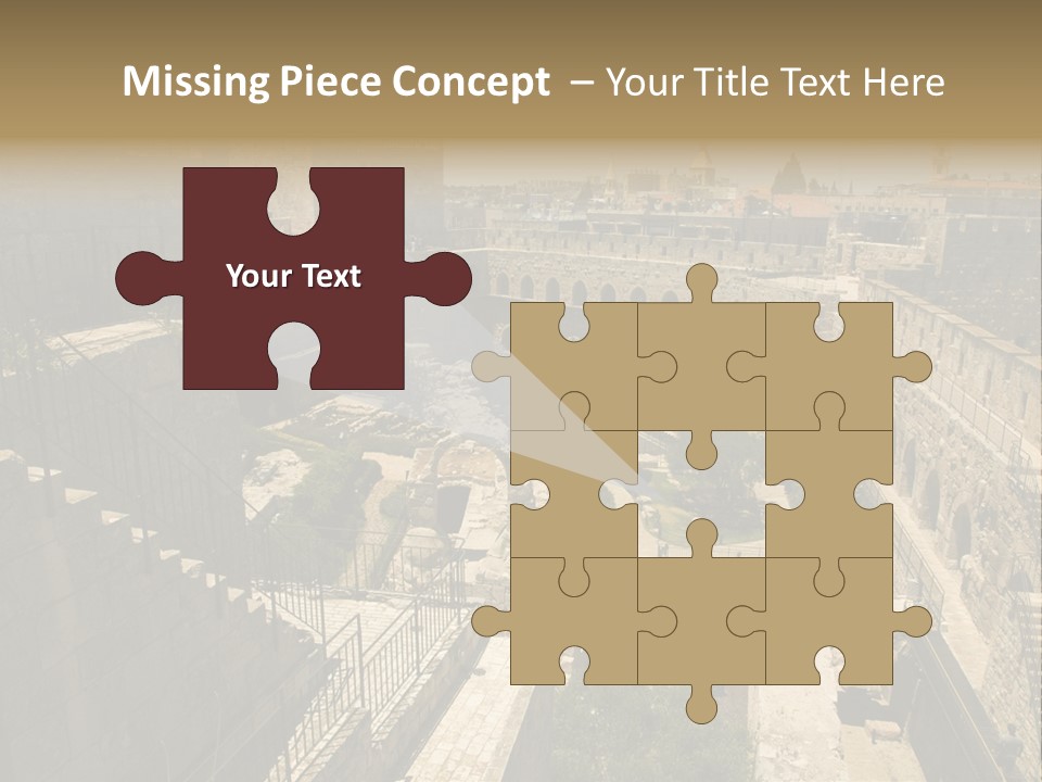 Cityscape Wall Jerusalem PowerPoint Template