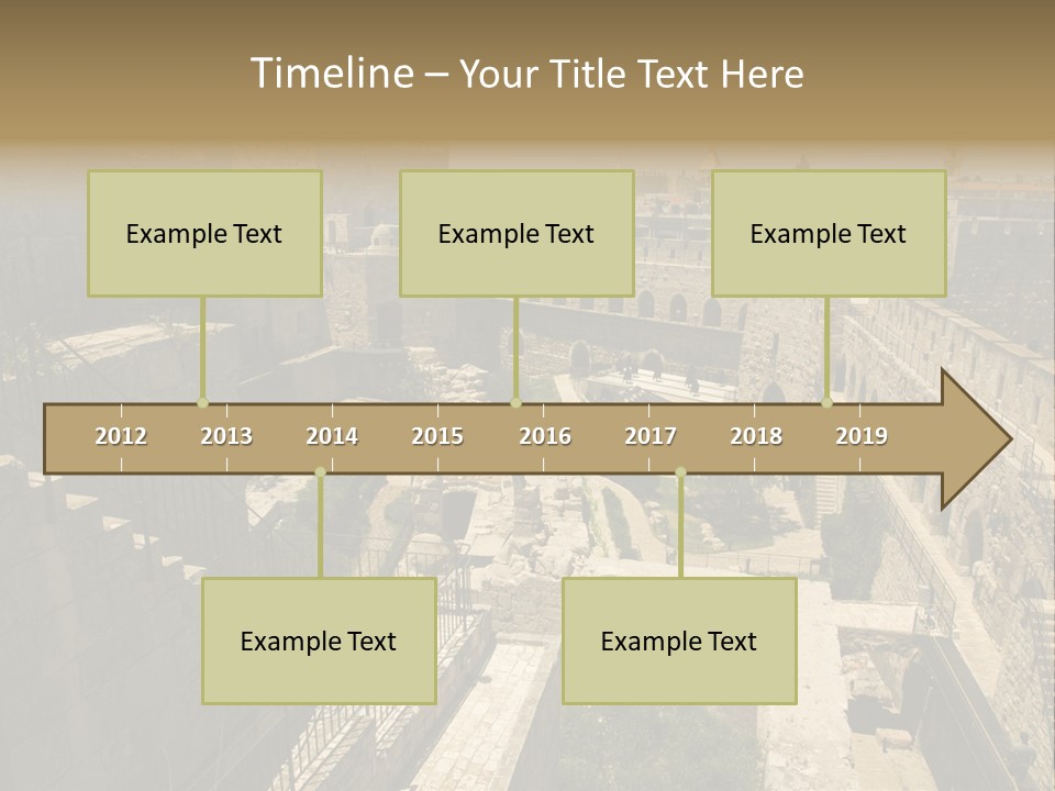 Cityscape Wall Jerusalem PowerPoint Template