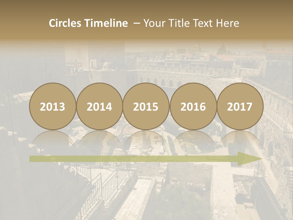 Cityscape Wall Jerusalem PowerPoint Template