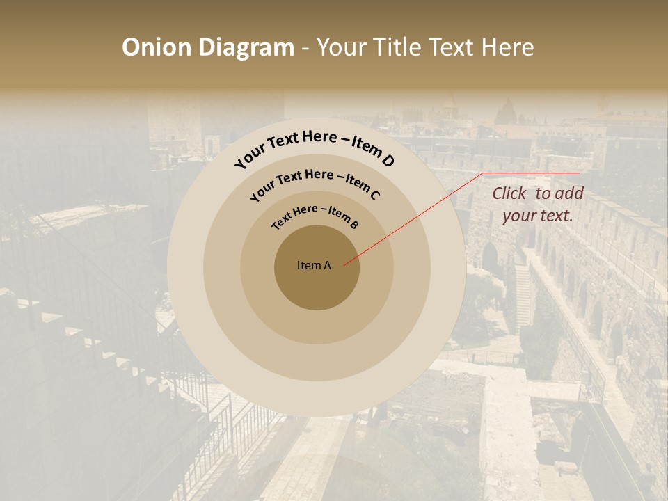 Cityscape Wall Jerusalem PowerPoint Template